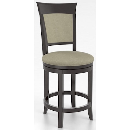 Customizable 26" Upholstered Swivel Stool